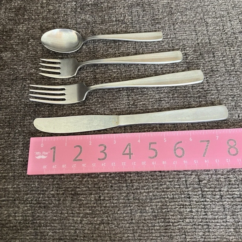 Gense Extra Stainless Sweden Flatware Set 4pc‎ Mid Century Modern Tapered Handle